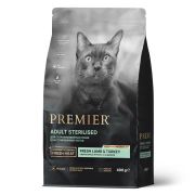 Premier Cat Lamb&Turkey STERILISED (Свежее мясо ягненка с индейкой для кошек) 400 г