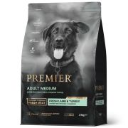 Premier Dog Lamb&Turkey ADULT Medium (Свежее мясо ягненка с индейкой для собак средних пород) 3 кг