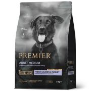 Premier Dog Salmon&Turkey ADULT Medium (Свежее филе лосося с индейкой для собак средних пород) 3 кг