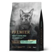 Premier Cat Lamb&Turkey STERILISED (Свежее мясо ягненка с индейкой для кошек) 8 кг