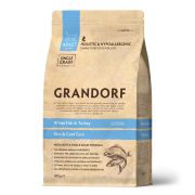 GRANDORF CAT White Fish&Turkey SKIN&CARE (Белая рыба с индейкой) 400 гр