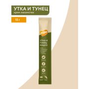 Крем-лакомство Мнямс для кошек с уткой и тунцом Кацуо 15 г