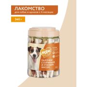 Лакомство Мнямс для собак палочки с куриным и утиным мясом 340 г