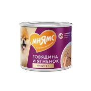 Влажный корм Мнямс Паштет из говядины и ягненка для собак всех пород «ЗДОРОВЫЕ СУСТАВЫ» 200 г