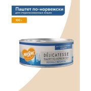 Влажный корм Мнямс Деликатес Лосось с яблоком для стерилизованных кошек «Паштет по-норвежски» 100 г