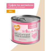 Влажный корм Мнямс Деликатес Паштет из индейки для котят до 4 месяцев «Суфле по-английски» 200 г