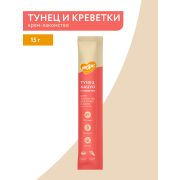 Крем-лакомство Мнямс для кошек с тунцом Кацуо и креветками 15 г