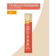 Крем-лакомство Мнямс для кошек с тунцом Кацуо и морским гребешком 15 г