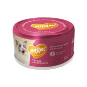 Влажный дополнительный корм Мнямс для кошек и котят старше 6 месяцев «тунец в нежном желе» 80 г