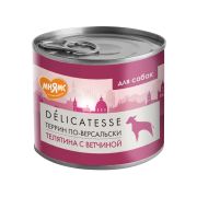 Влажный корм Мнямс Деликатес Паштет из телятины с ветчиной для собак всех пород «Террин по-версальски» 200 г