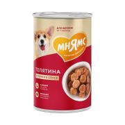 Влажный корм Мнямс Кусочки в соусе с телятиной для щенков всех пород «ПРАВИЛЬНОЕ РАЗВИТИЕ» 400 г