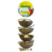 Игрушка Bambini Pets для средних и крупных попугаев «Четыре кокоса»