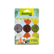 Игрушка Bambini Pets для грызунов «Конфетки» из люфы. Количество 3 шт