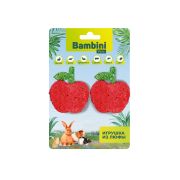 Игрушка Bambini Pets для грызунов «Яблочки» из люфы. Количество 2 шт