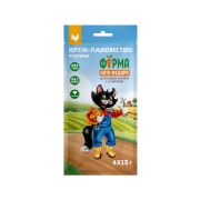 Крем-лакомство Ферма кота Федора для кошек и котят из курицы 4 шт х 15 г