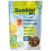 Корм Bambini Pets для средних попугаев, 800гр