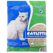 CATLITTER Наполнитель древесные гранулы 8-10 мм (20 л)