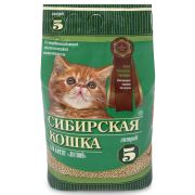 Сибирская кошка Наполнитель ЛЕСНОЙ д/КОТЯТ древ. гранулы 6 мм 5 л (5 л)