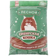 Сибирская кошка Наполнитель ЛЕСНОЙ древ. гранулы 8-10 мм (20 л)
