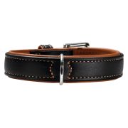 Hunter ошейник Canadian 50 кожа лося коньячно-черный (50-56 см)