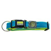 Hunter ошейник Maui L (42-65 cм)/3,2см сетчатый текстиль (Голубой)