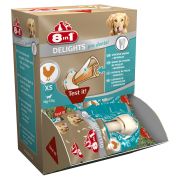 8in1 DENTAL DELIGHTS XS косточки с куриным мясом для мелких собак с минералами (7,5 см)