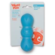 West Paw Zogoflex игрушка для собак гантеля Rumpus M 16 см голубая (M)