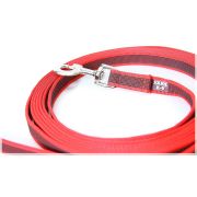 JULIUS-K9 поводок для собак Color & Gray Super-grip без ручки, до 50 кг, красно-серый (500 см)