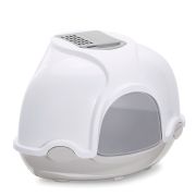 IMAC био-туалет для кошек угловой GINGER 52х52х44,5h см (Серый)