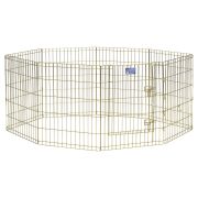 MidWest вольер 8 панелей с дверью позолоченный цинк (61х76h см)