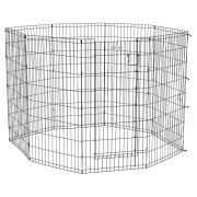 MidWest вольер Life Stages 8 панелей с дверью-MAXLock черный (61х122h см)