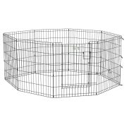 MidWest вольер Life Stages 8 панелей с дверью-MAXLock черный (61х76h см)