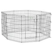 MidWest вольер Life Stages 8 панелей с дверью-MAXLock черный (61х91h см)