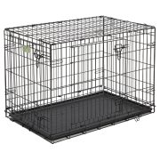 MidWest клетка iCrate 2 двери черная (91х58х64h см)