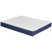 MidWest лежанка ортопедическая двусторонняя флис/текстиль синяя (61х45 см)