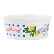 Миска Mr.Kranch для собак и кошек из фарфора «Лимоны», 450мл, белая