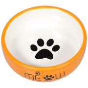 Миска Mr.Kranch керамическая для кошек MEOW 380 мл, оранжевая