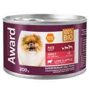 AWARD д/собак паштет из ягненка с яблоком 200г