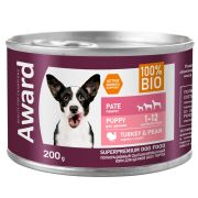 AWARD д/щенков паштет из индейки с грушей 200г