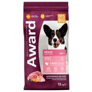 AWARD корм д/собак средн. пород с инд. и кур 12кг