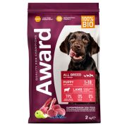 AWARD корм д/щен. всех пород с ягн. и инд. 2кг