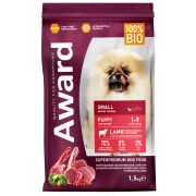 AWARD корм д/щен. мелк. пород с ягн. и инд. 1,5кг