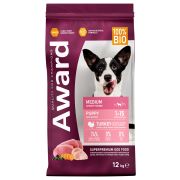 AWARD корм д/щен. средн. пород с инд. и кур. 12кг