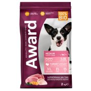 AWARD корм д/щен. средн. пород с инд. и кур. 2кг