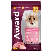 AWARD корм Healthy gr д/котят с инд. и кур. 400г