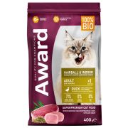 AWARD корм Indoor Hairball д/кош. с уткой 400г