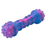 Игрушка Mr.Kranch для собак Гантель дентальная 18 см разноцветная не ароматизированная