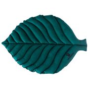 Лежанка Mr.Kranch для собак Листочек большая двусторонняя с имитацией кожи, размер 120х73х6см, зелен