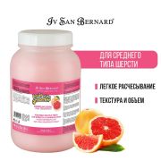Маска Iv San Bernard Fruit of the Groomer Pink Grapefruit восстанавливающая для шерсти средней длины с витаминами 3 л